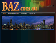 Tablet Screenshot of baz.com.au